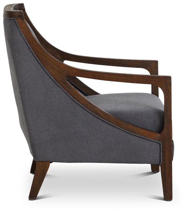 Hopkins Gray Fabric Accent Chair