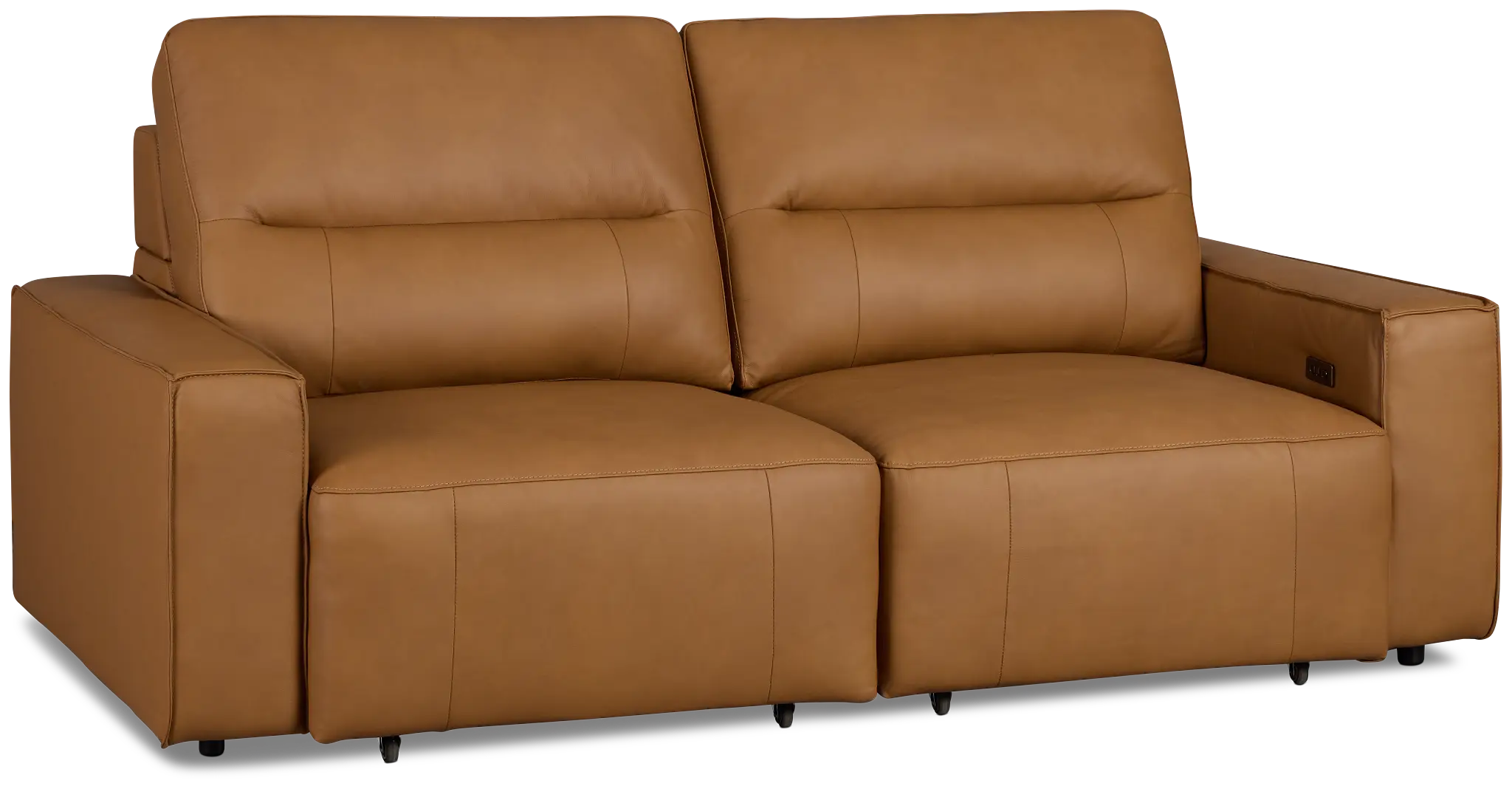 Rudy Brown Lthr/vinyl Power Extension Chaise Sofa Rudy Brown Lthr/vinyl Power Extension Chaise Sofa
