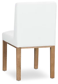 Haven White Upholstered Side Chair