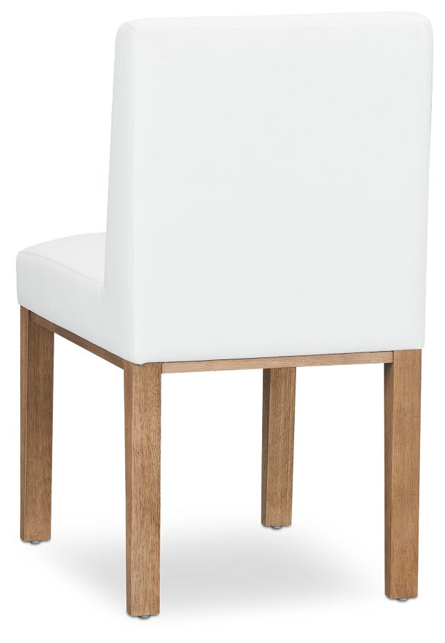 Haven White Upholstered Side Chair