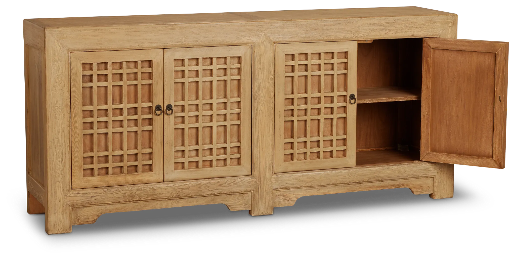 Lorah Light Tone Four-door Cabinet