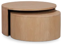 Matteo Light Tone Wood Nesting Coffee Table