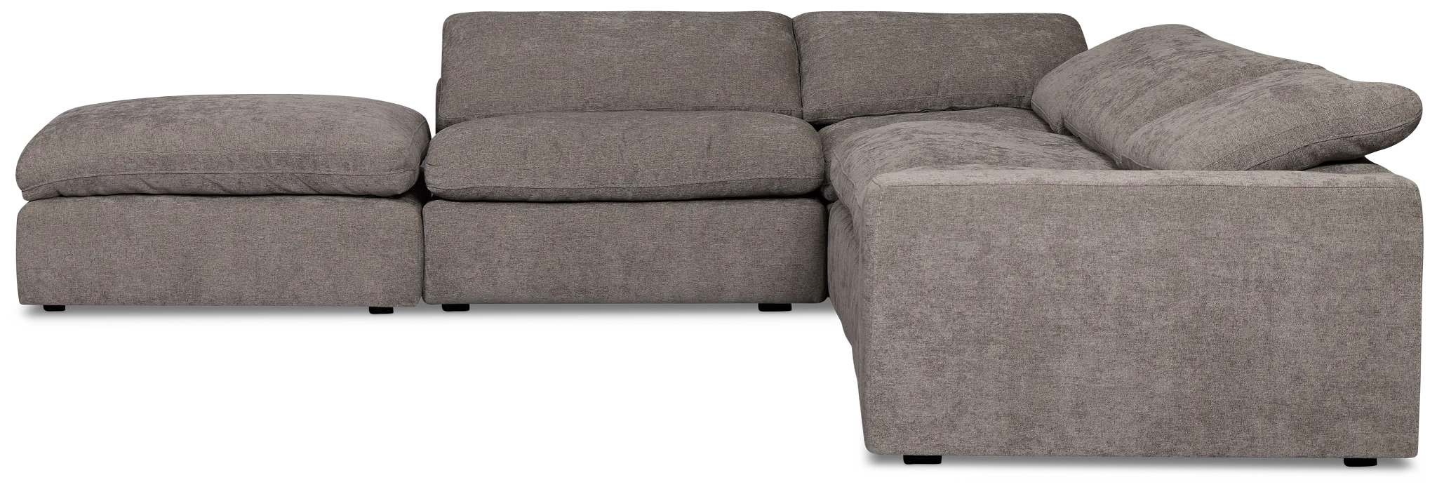 Drift Dark Gray Fabric Medium Dual Power Left Bumper Sectional