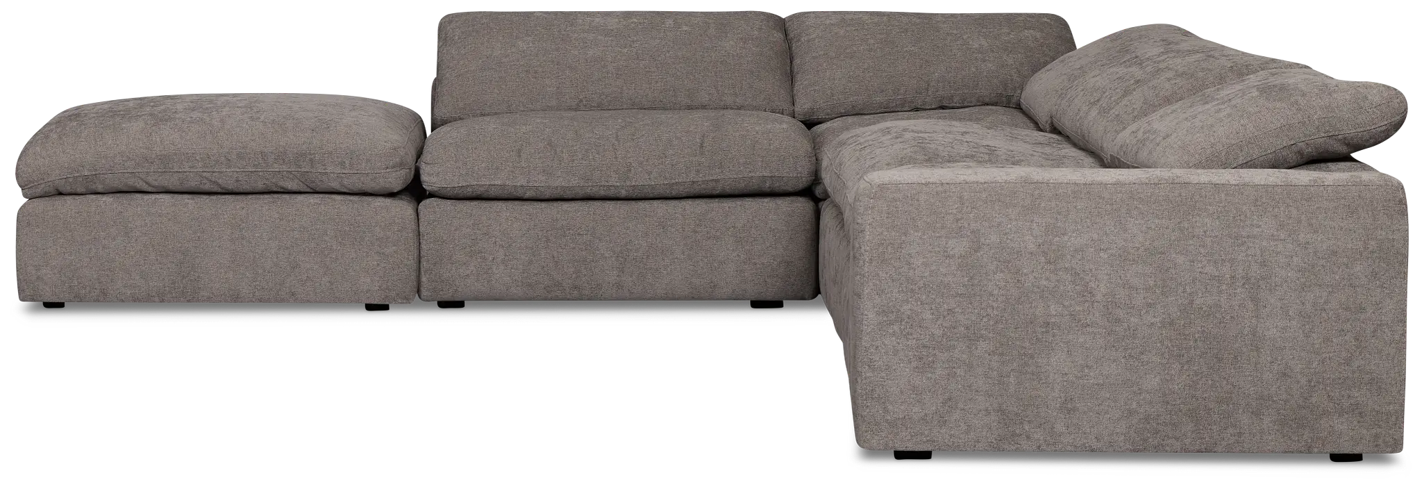 Drift Dark Gray Fabric Medium Dual Power Left Bumper Sectional Drift Dark Gray Fabric Medium Dual Power Left Bumper Sectional