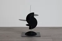 Lorenz Black Metal Tabletop Accessory