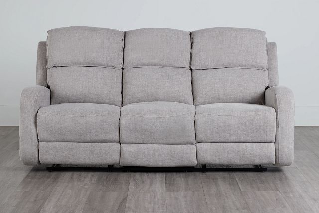 Piper Gray Fabric Reclining Sofa