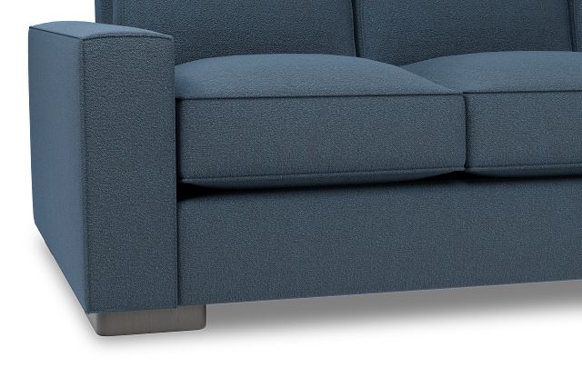 Edgewater Elite Blue 84" Sofa W/ 3 Cushions