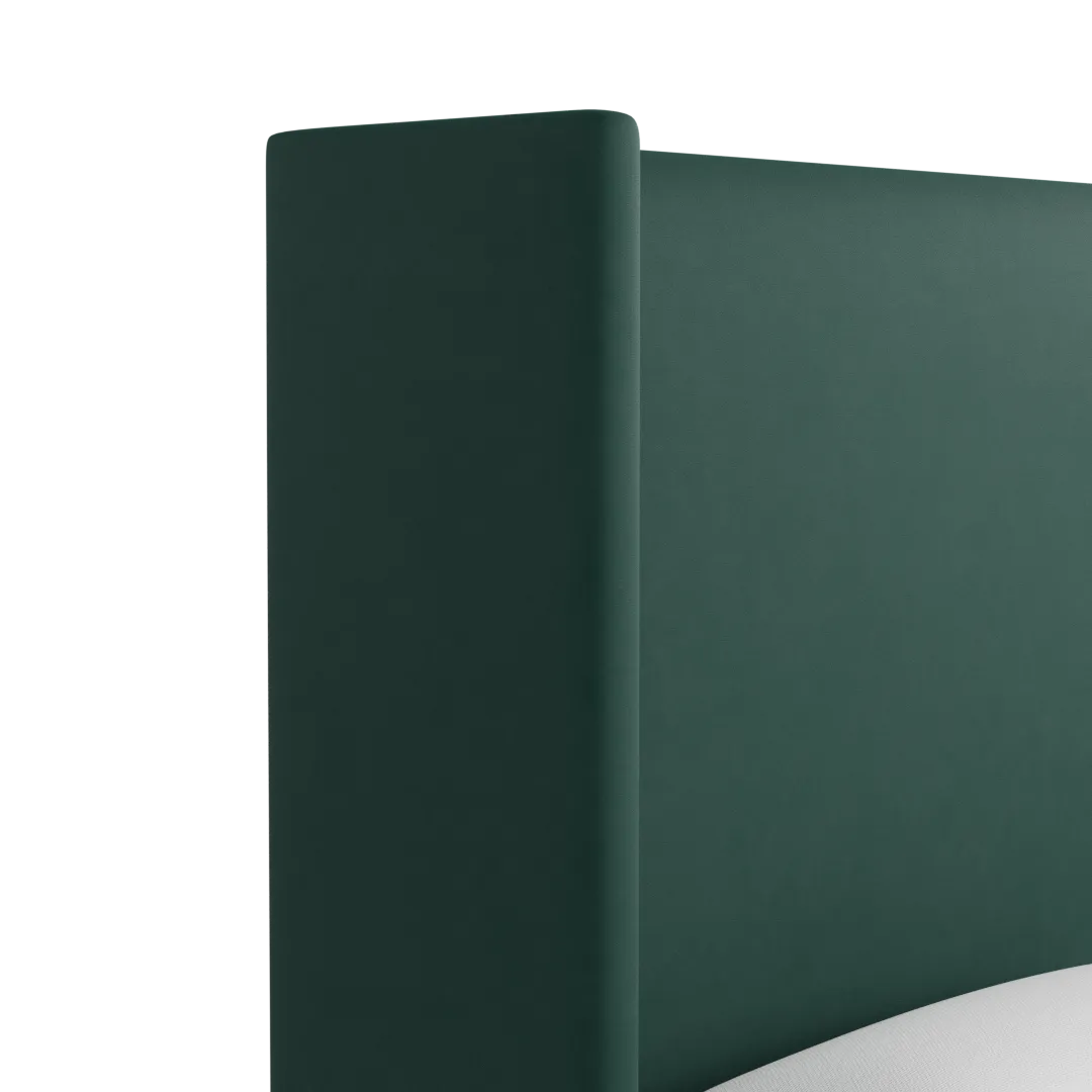 Captiva Joya Green 60" Upholstered Shelter Bed