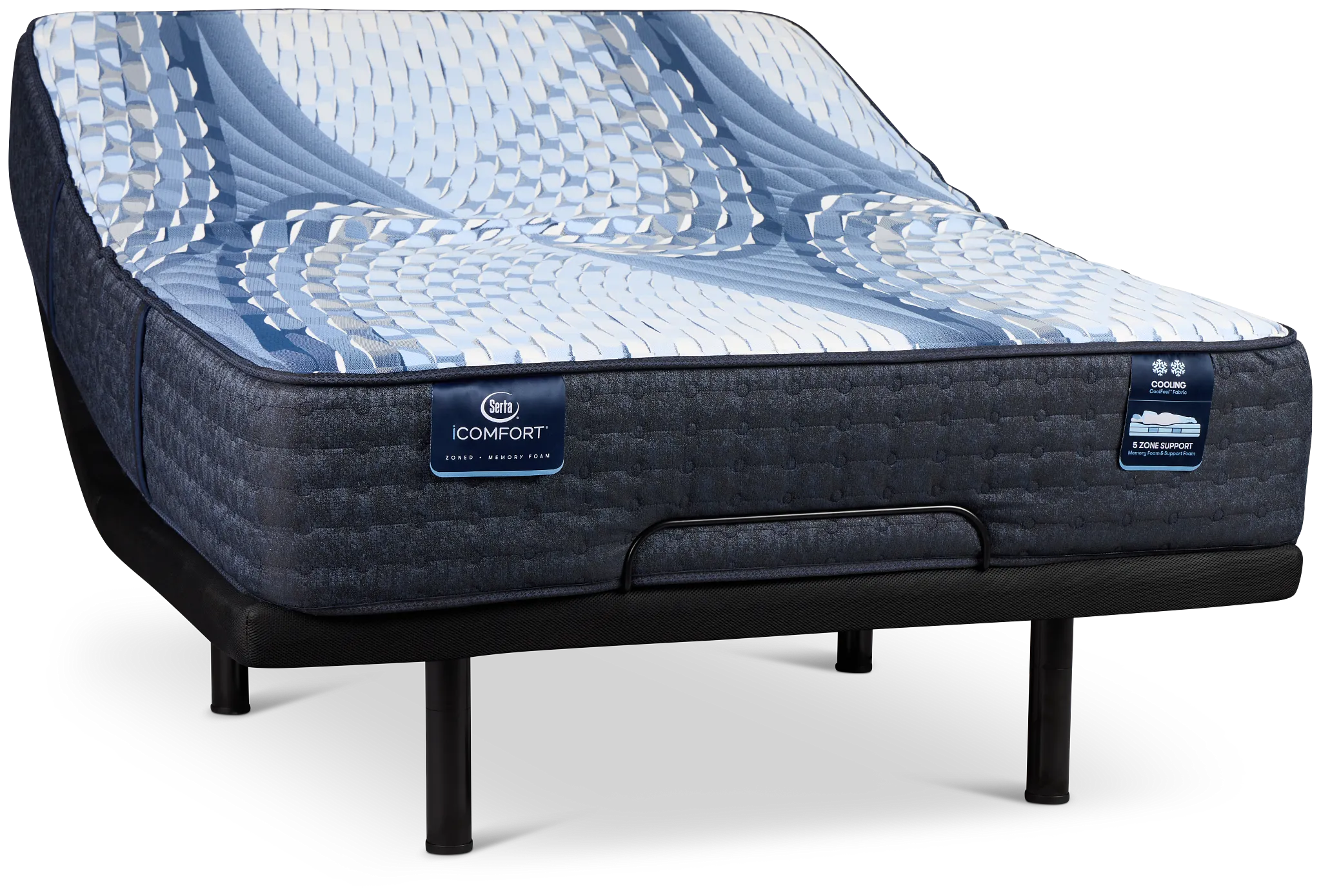 Serta Icomfort Iona Medium Deluxe Adjustable Mattress Set