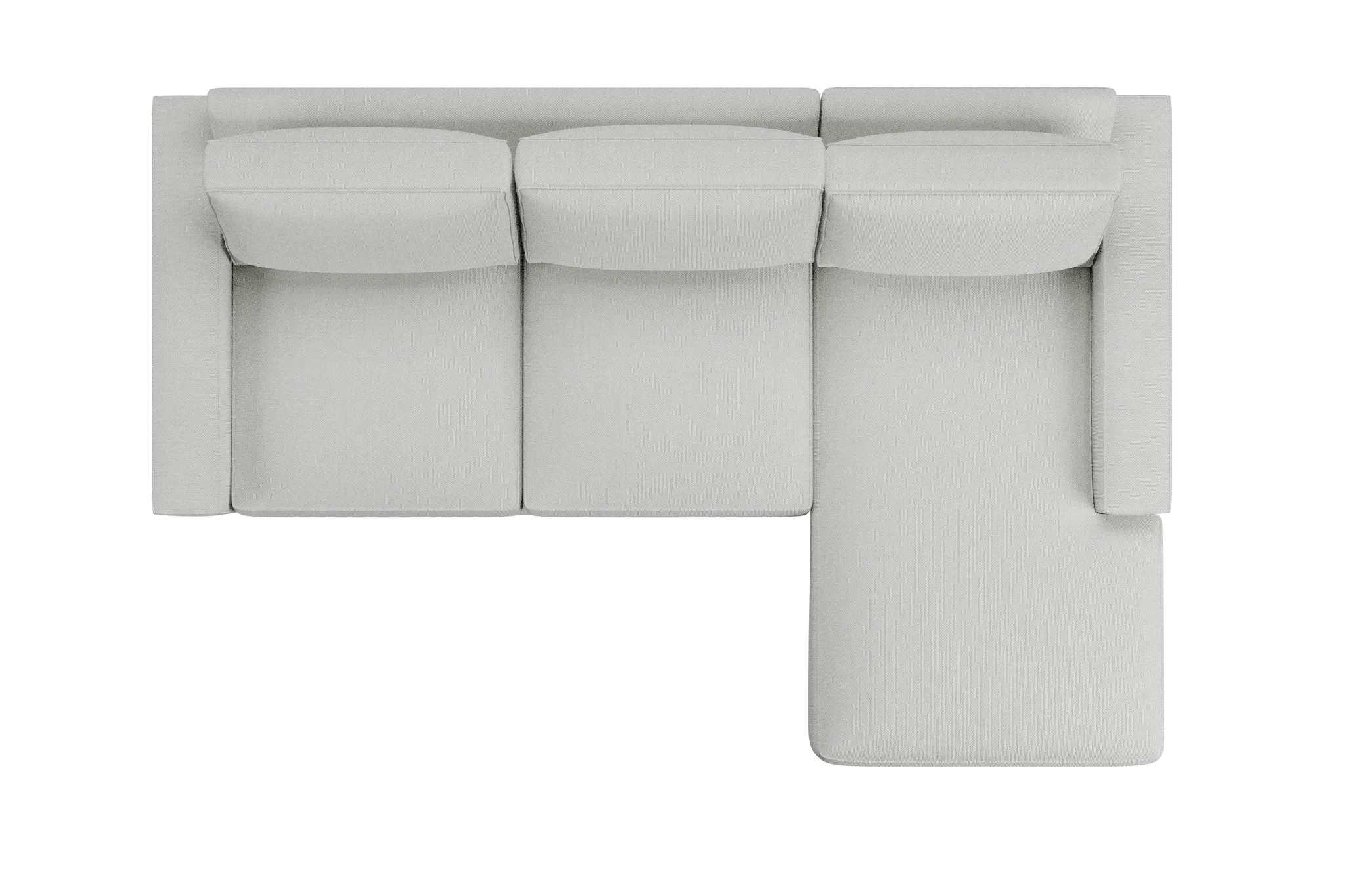 Edgewater Revenue White Right Chaise Sectional
