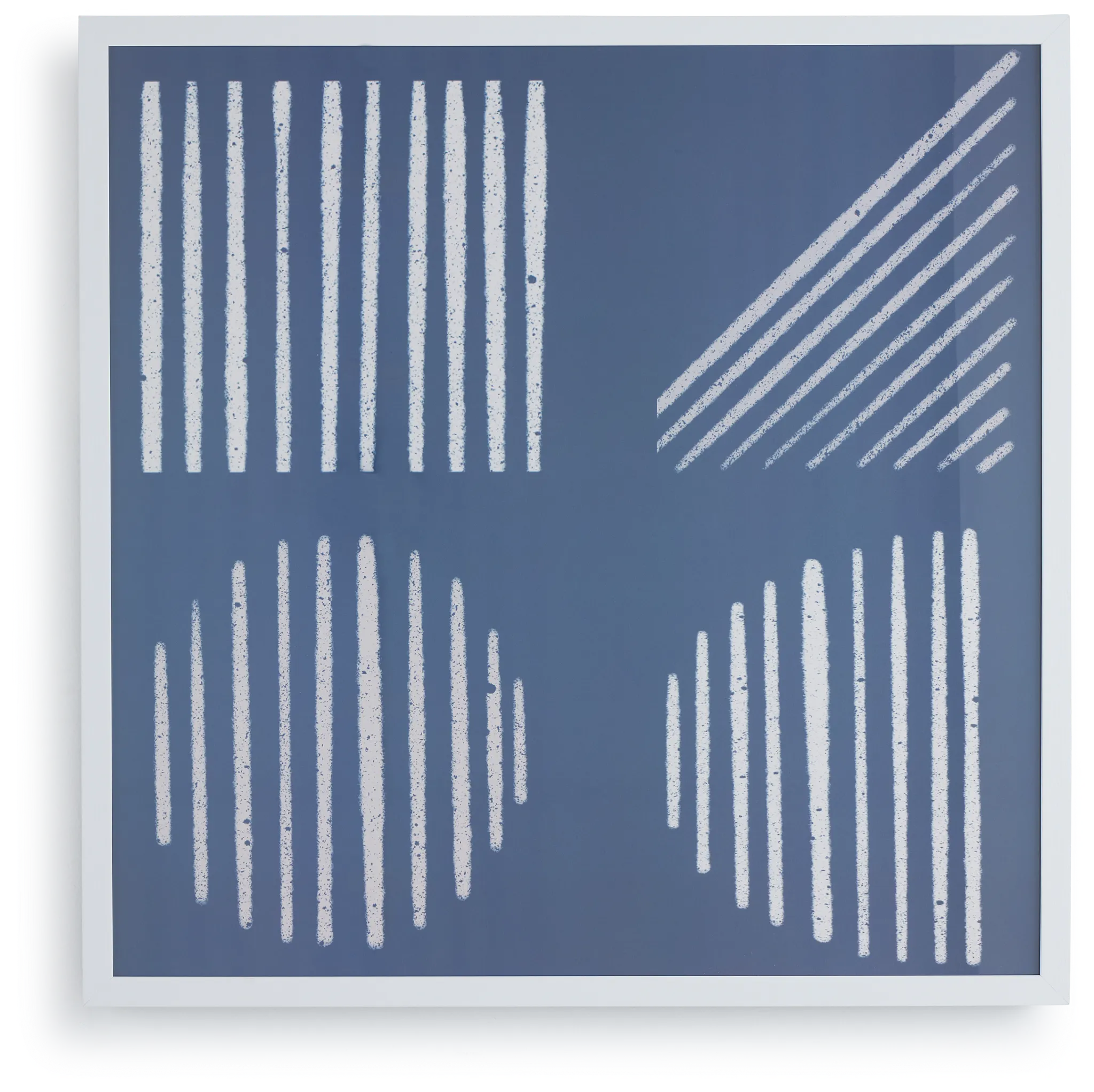 Callan Dark Blue Framed Wall Art