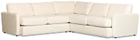 Maxwell Light Beige Fabric Small Two-arm Sectional