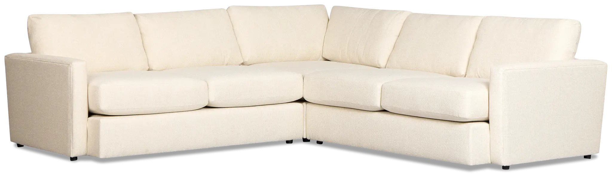 Maxwell Light Beige Fabric Small Two-arm Sectional Maxwell Light Beige Fabric Small Two-arm Sectional