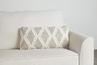 Neela Gray Lumbar Accent Pillow