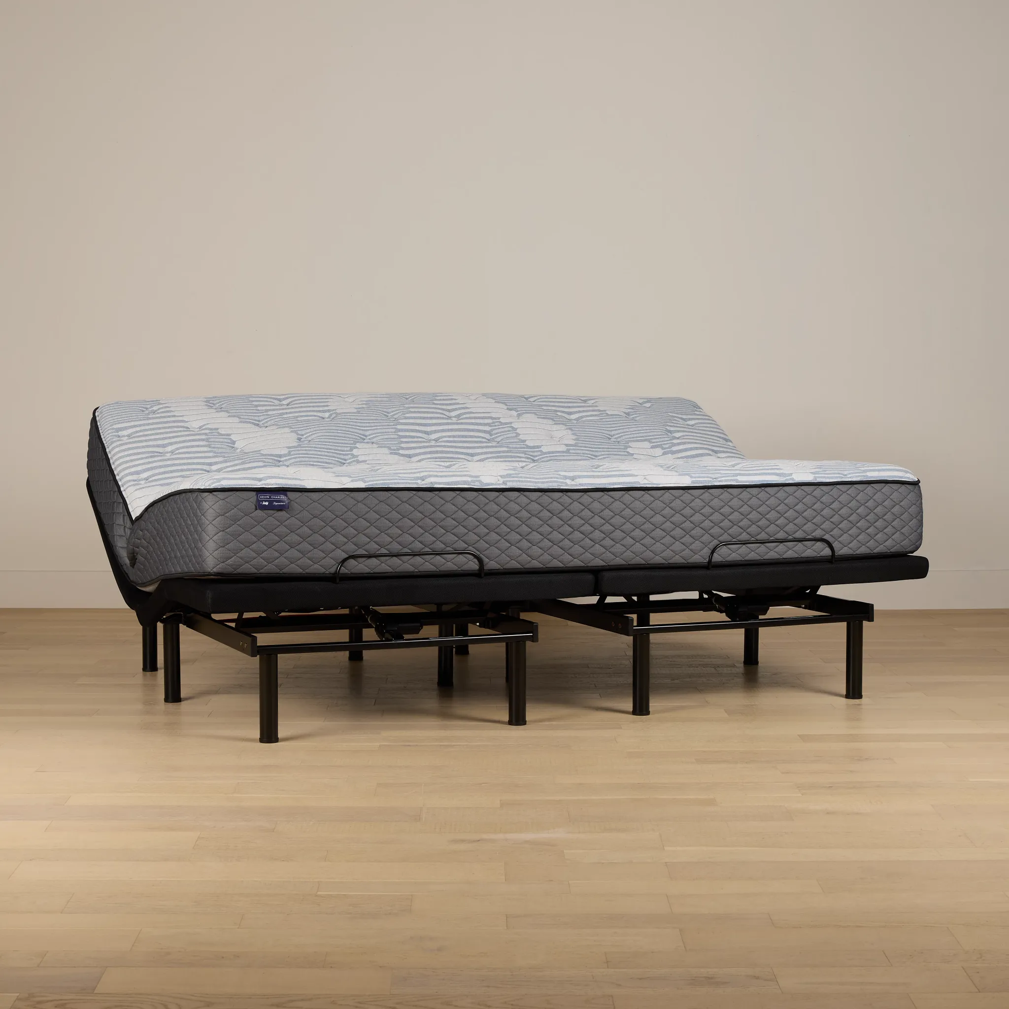 Kevin Charles By Sealy Signature Medium Plus Adjustable Mattress Set