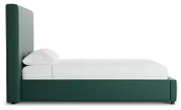 Grayton Joya Green 54" Upholstered Platform Bed