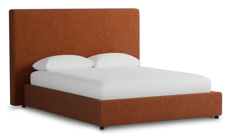 Grayton Elite Medium Brown 54" Upholstered Platform Bed Grayton Elite Medium Brown 54" Upholstered Platform Bed