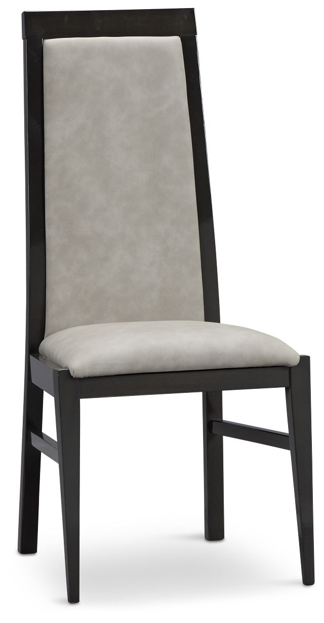 Verona Dark Gray Upholstered Side Chair