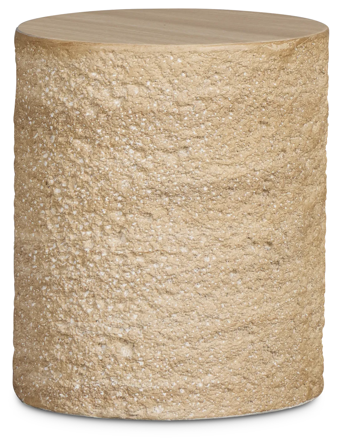 Vina Beige Round End Table