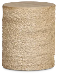 Vina Beige Round End Table