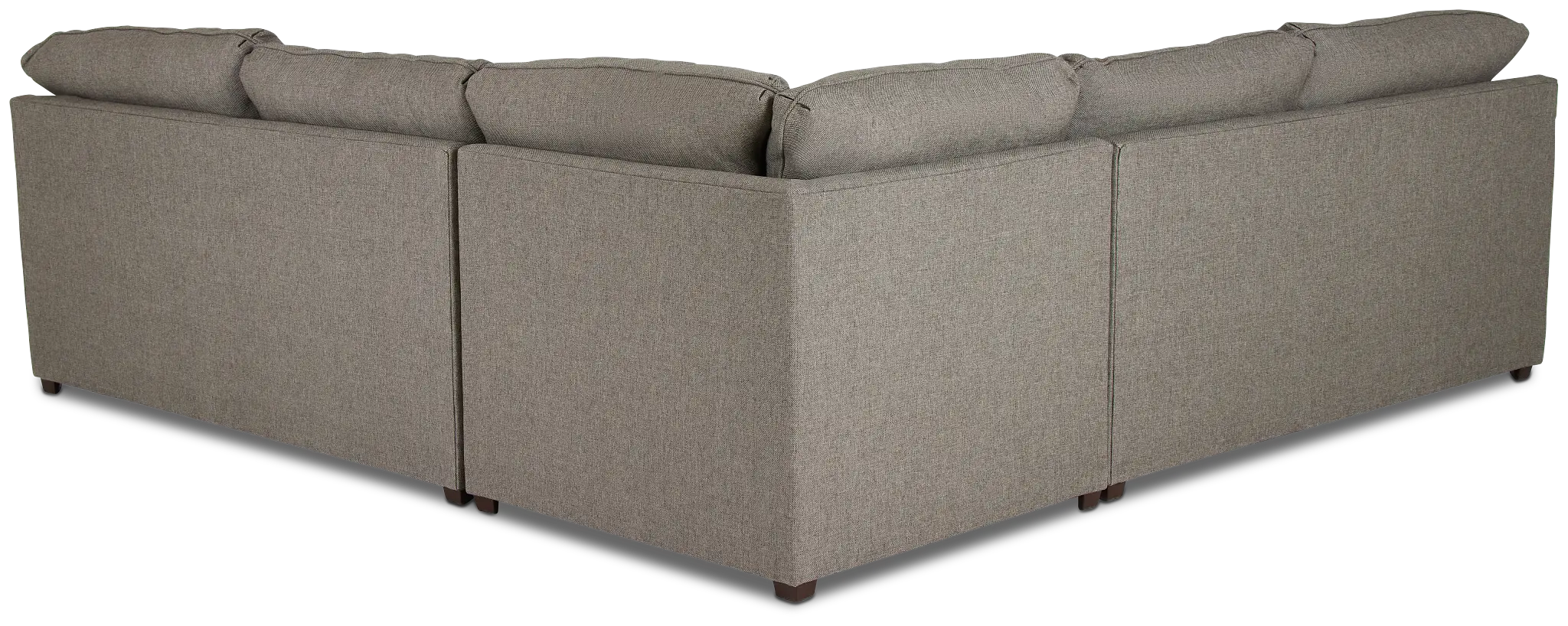 Asheville Brown Fabric Small Two-arm Sectional Asheville Brown Fabric Small Two-arm Sectional