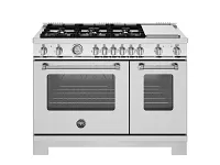 Bertazzoni 486 Series Stainless Steel 48" Dual Fuel Range