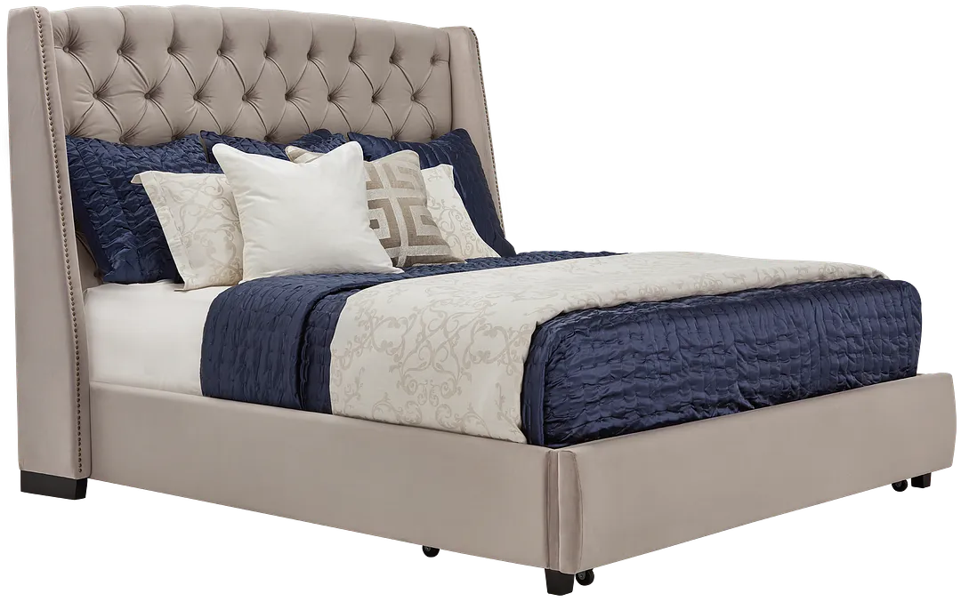 Raven Gray Uph Platform Storage Bed