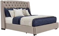 Raven Gray Uph Platform Storage Bed