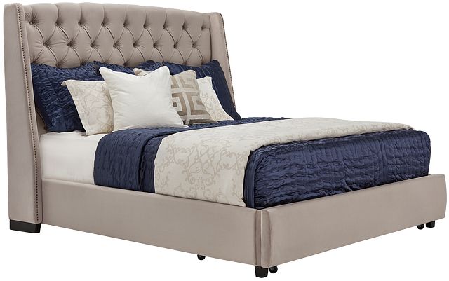 Raven Gray Uph Platform Storage Bed