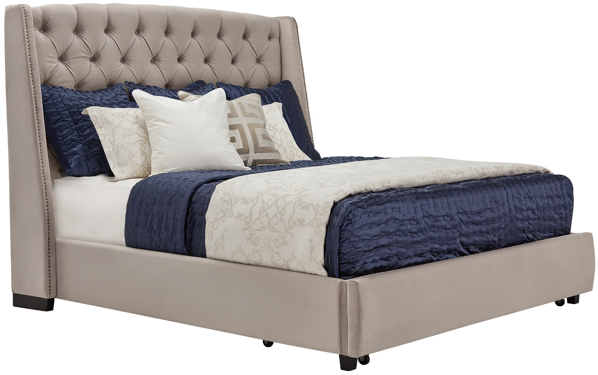 Raven Gray Uph Platform Storage Bed