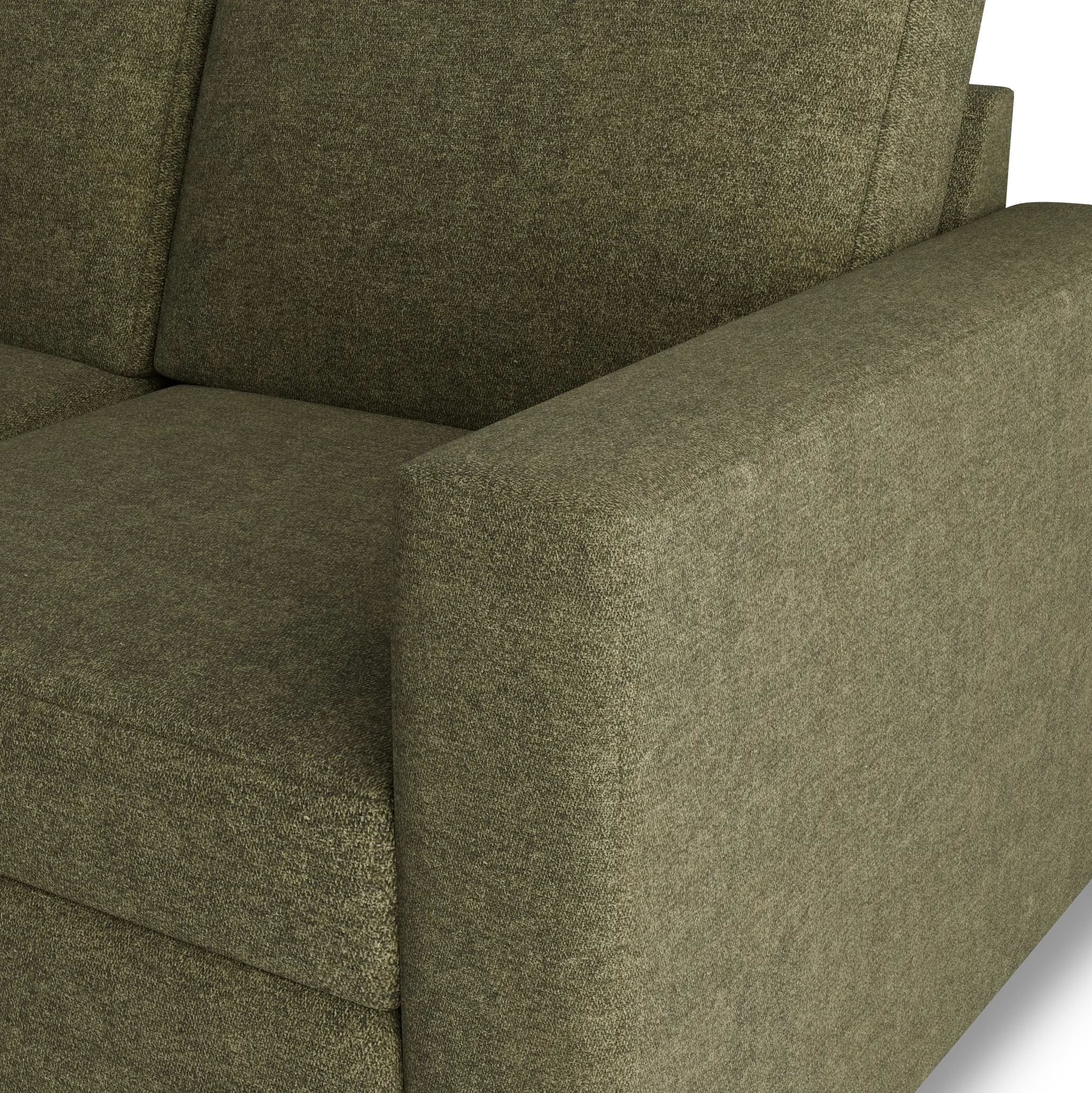 Citymod Green Fabric Small Two-arm Sectional Citymod Green Fabric Small Two-arm Sectional