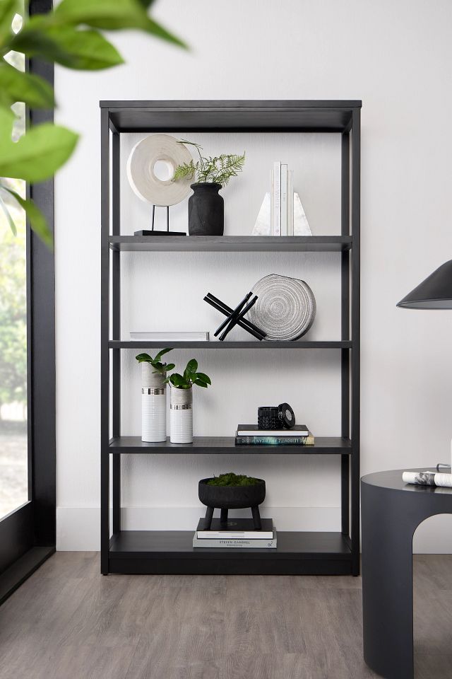 Madilyn Black Bookcase