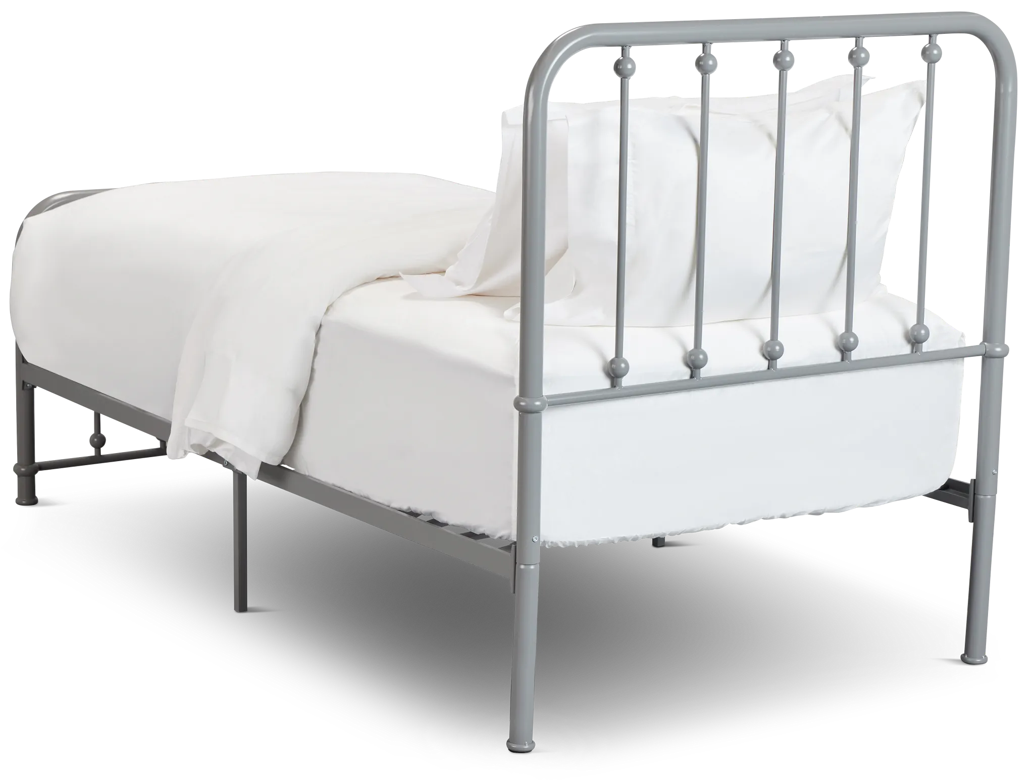 Rory Gray Metal Panel Bed