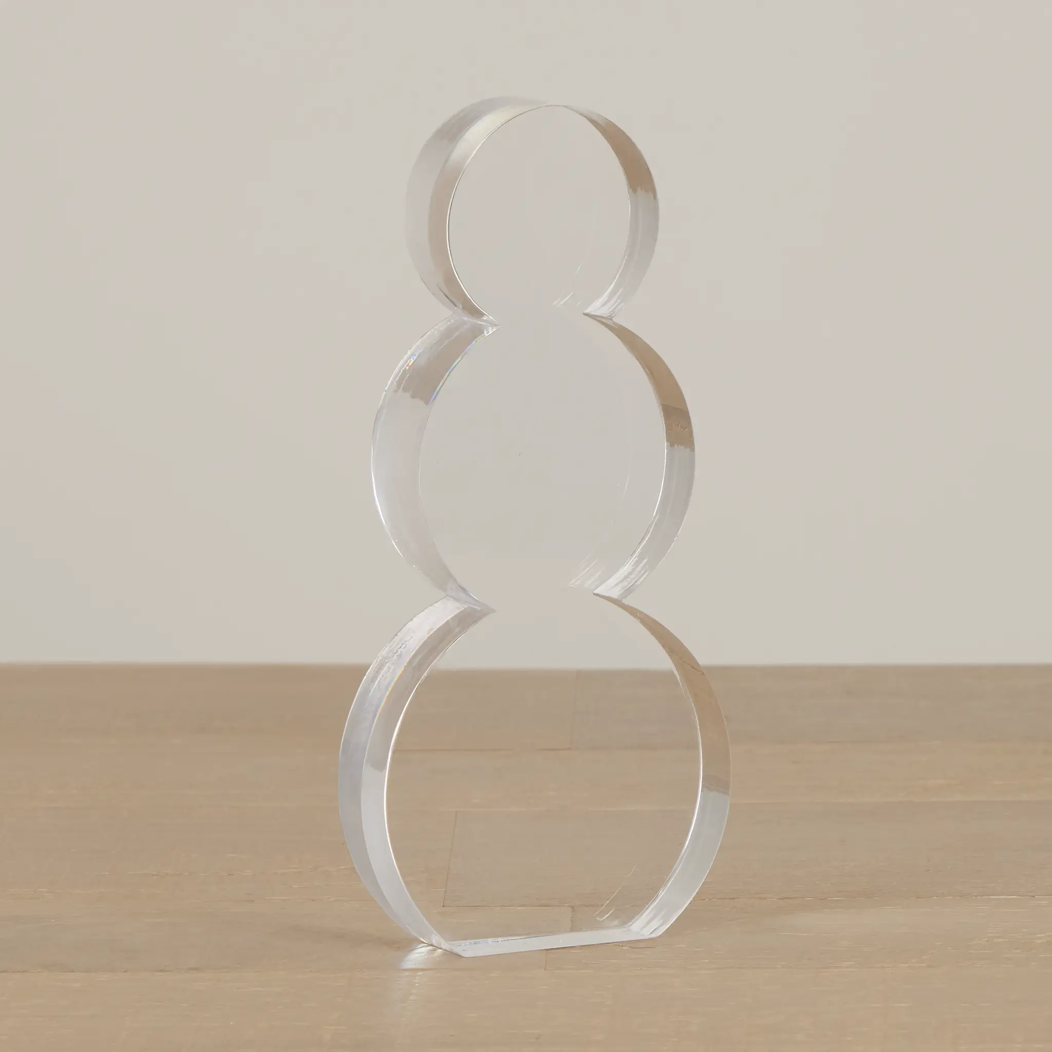Snowman Clear Large Sculpture Snowman Clear Large Sculpture