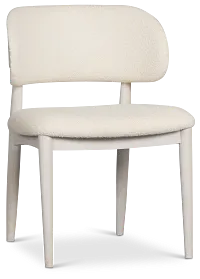 Gables White Upholstered Side Chair