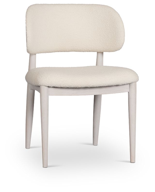Gables White Upholstered Side Chair