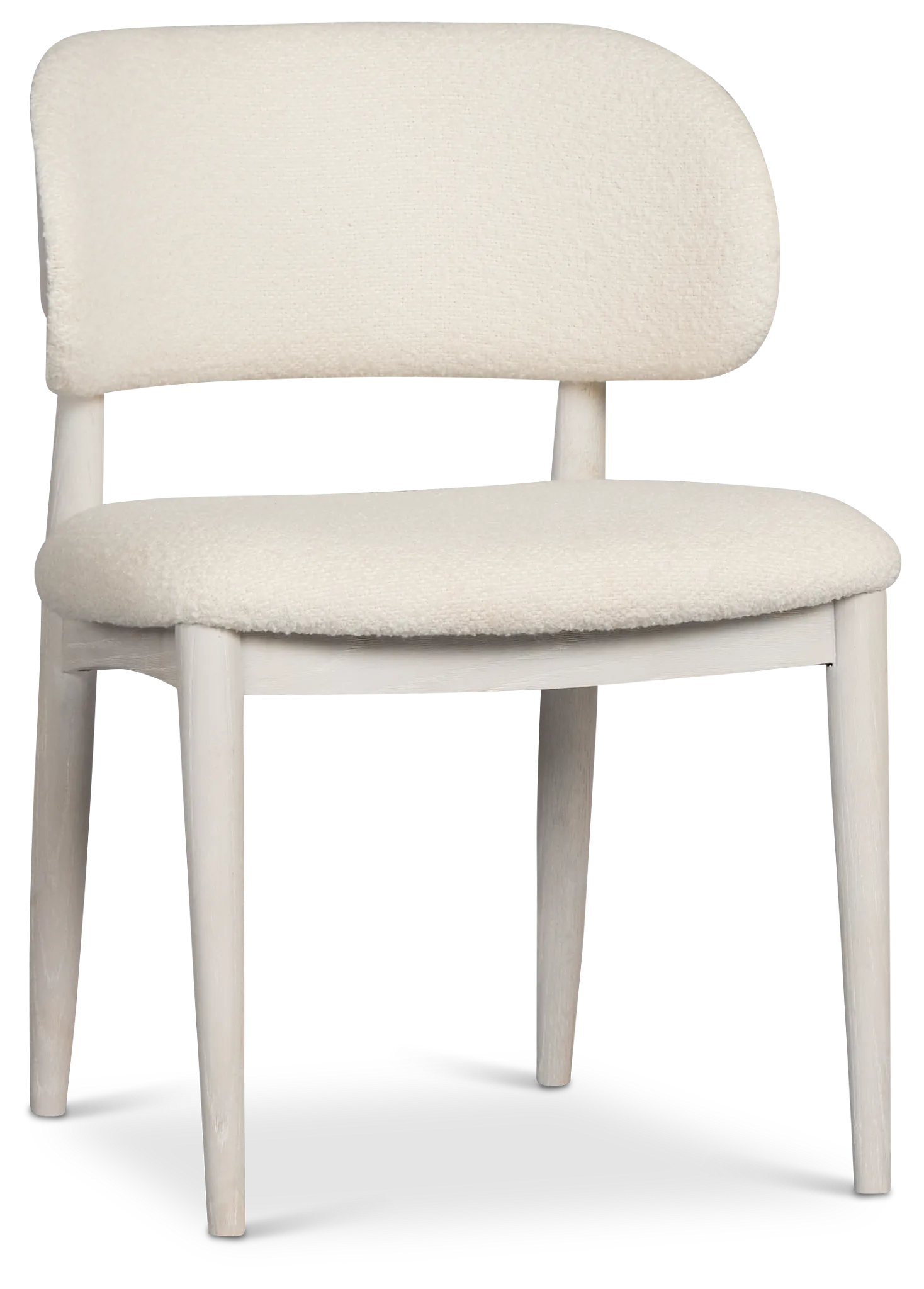 Gables White Upholstered Side Chair