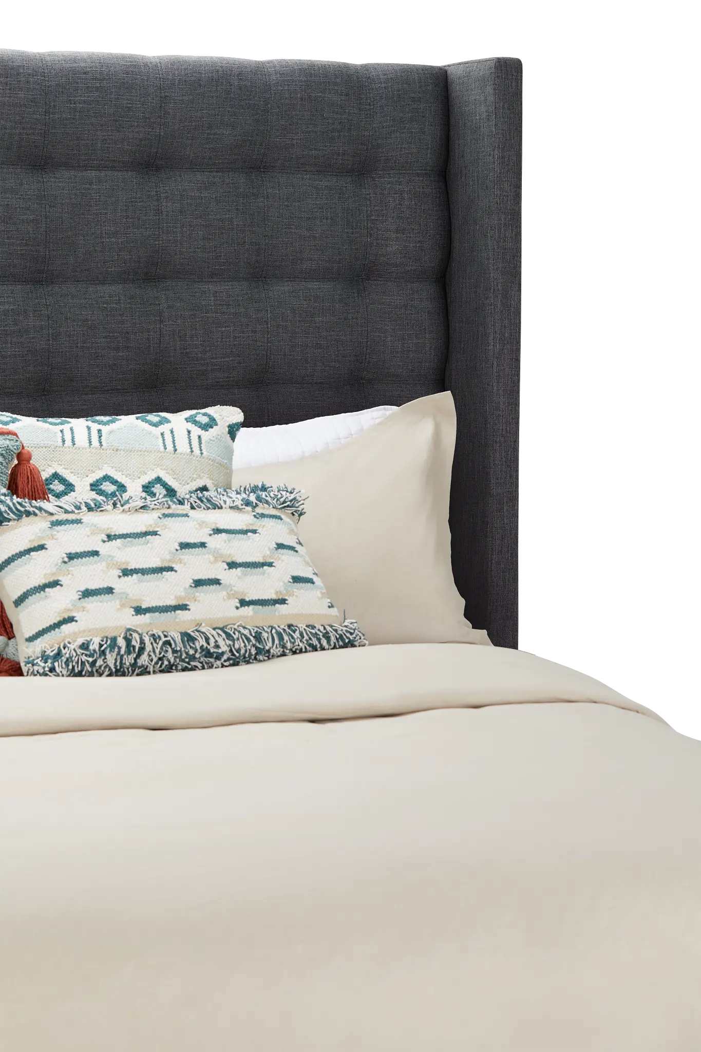 Chatham Dark Gray High Platform Bed Chatham Dark Gray High Platform Bed