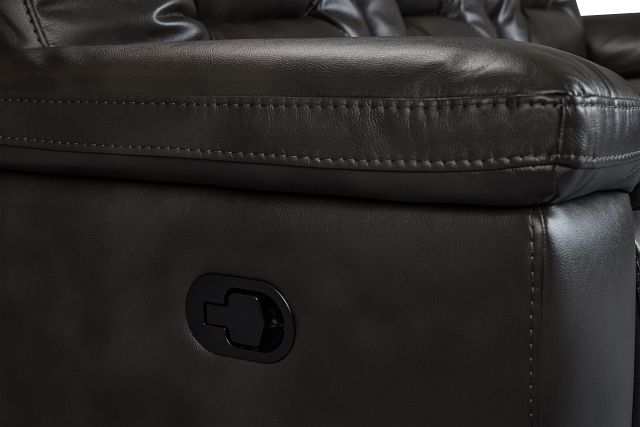 Phoenix Dark Gray Micro Reclining Sofa
