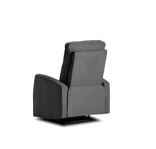 Chris Dark Gray Fabric Power Recliner