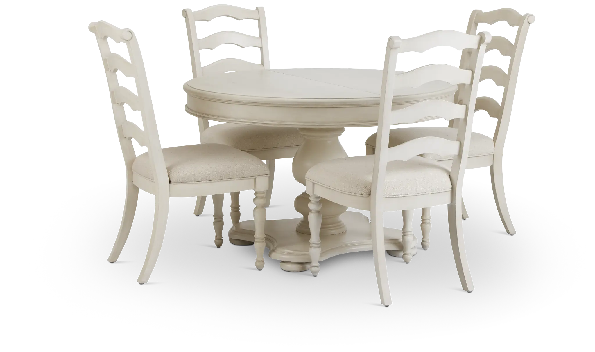 Savannah Ivory Round Table & 4 Chairs Savannah Ivory Round Table & 4 Chairs