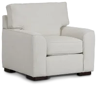 Austin White Fabric Chair