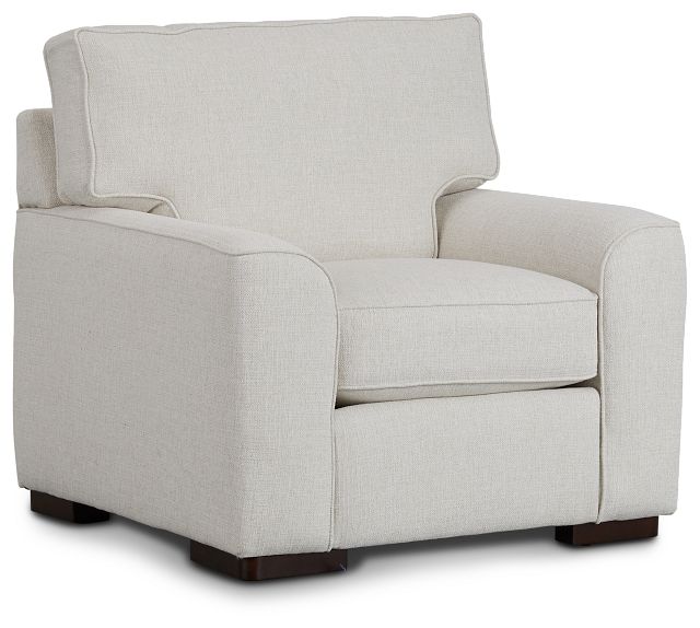 Austin White Fabric Chair