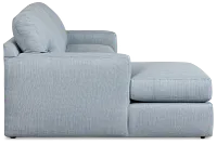Rhodes Light Blue Fabric Left Chaise Sectional