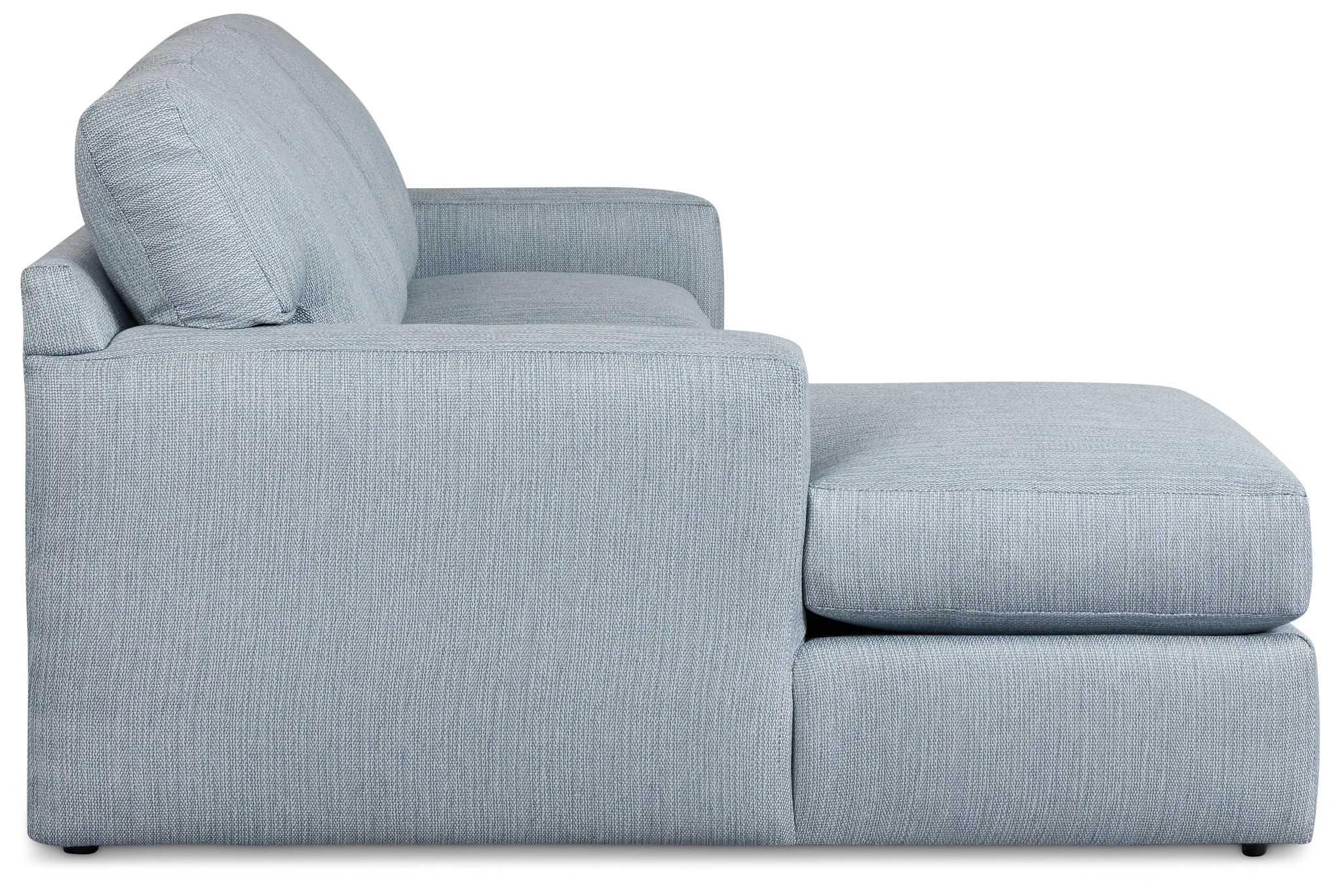 Rhodes Light Blue Fabric Left Chaise Sectional Rhodes Light Blue Fabric Left Chaise Sectional