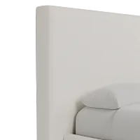 Grayton Gellar Beige 54" Upholstered Platform Bed