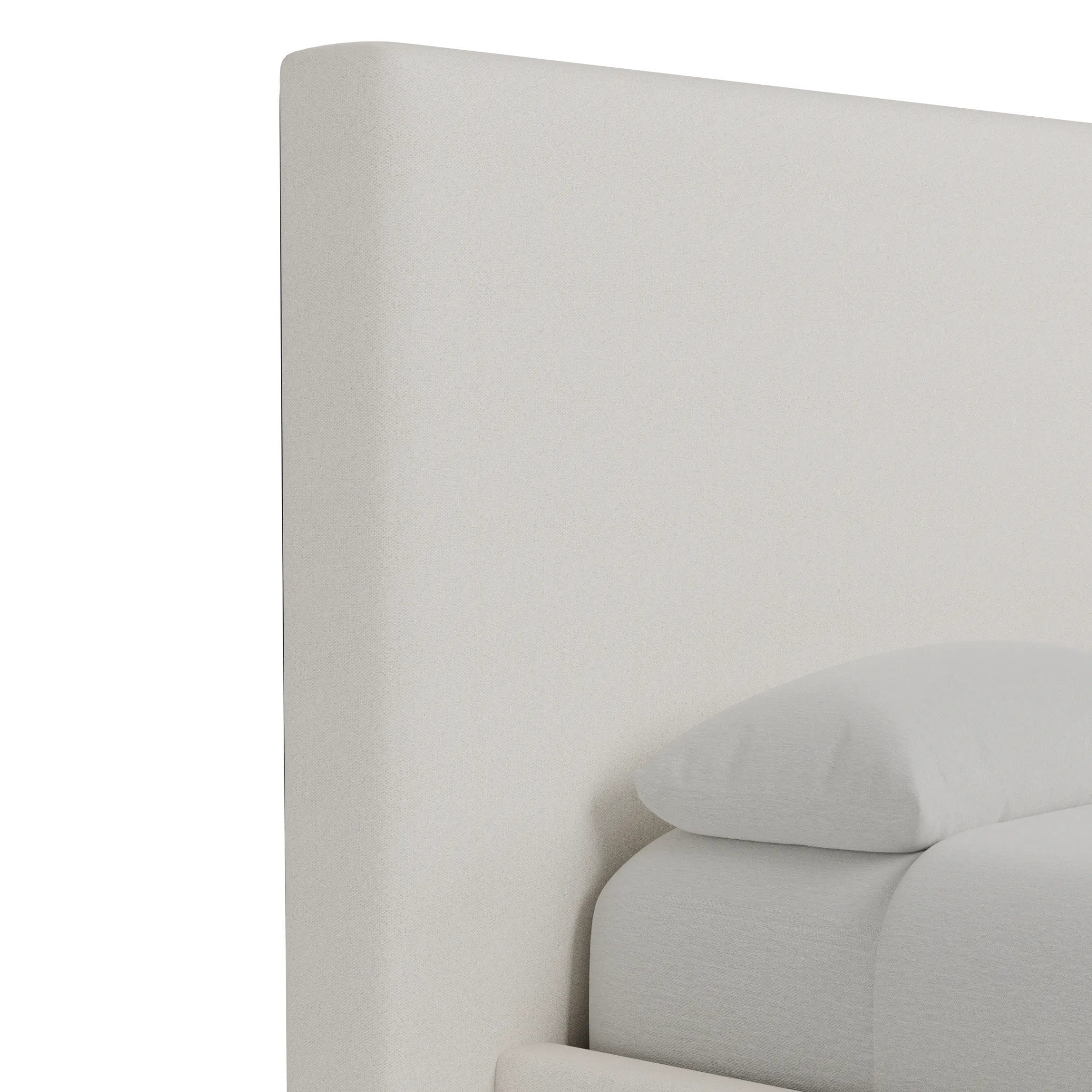 Grayton Gellar Beige 54" Upholstered Platform Bed