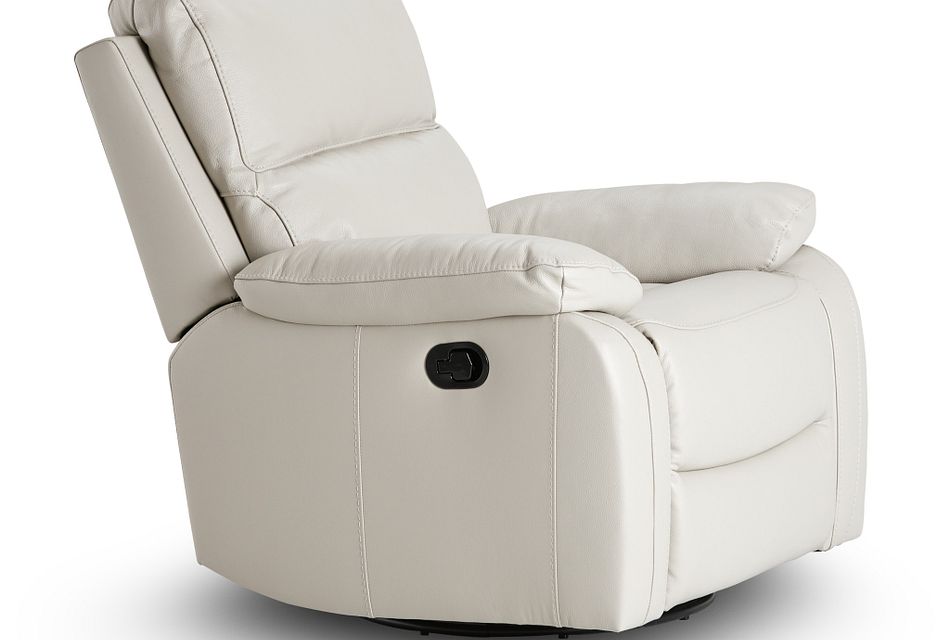 leather rocker glider