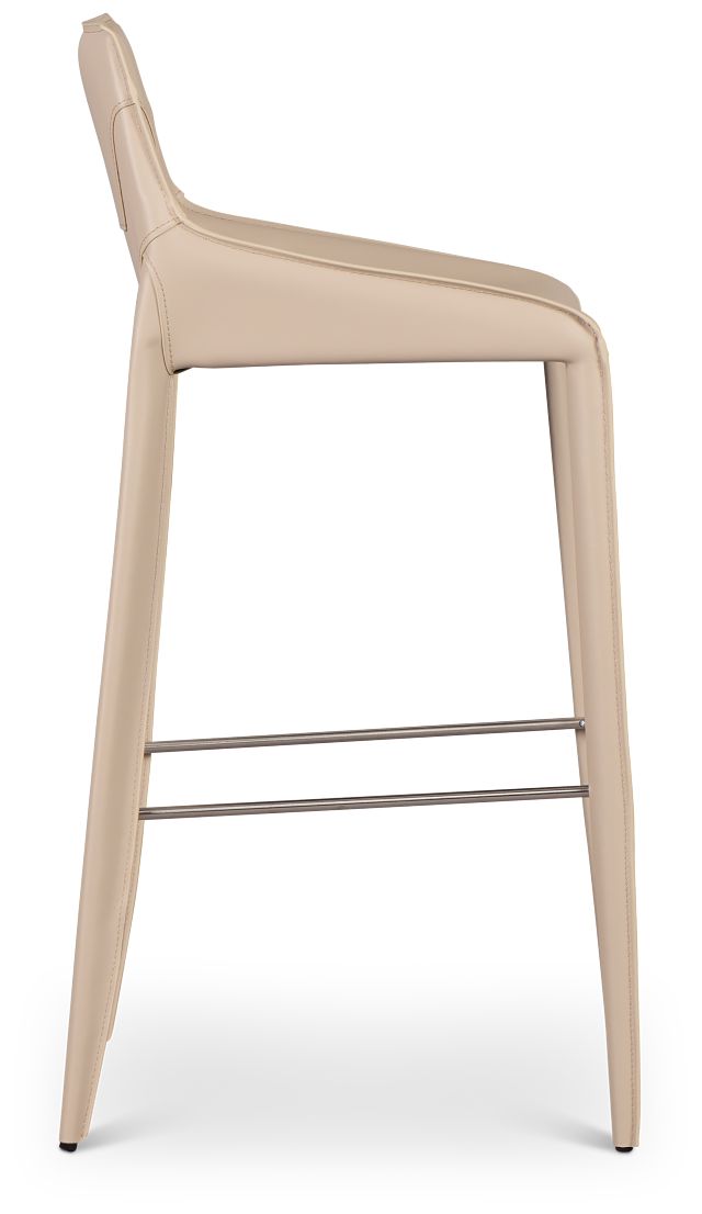 Wayne Light Beige 30" Upholstered Barstool