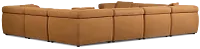 Aria Medium Brown Micro Immersive 8-piece Modular Sectional W/2 Speakers